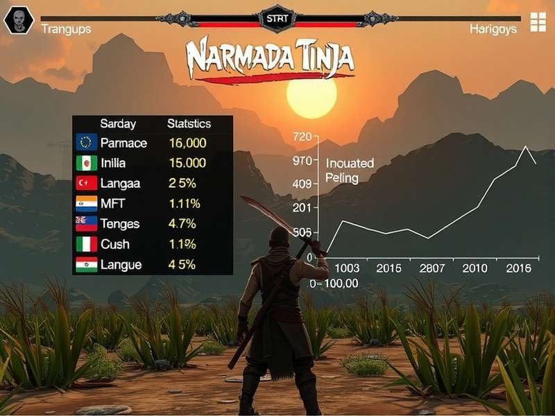 Narmada Ninja localization comparison showing different language options